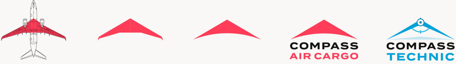 airline branding compass logo development scaled