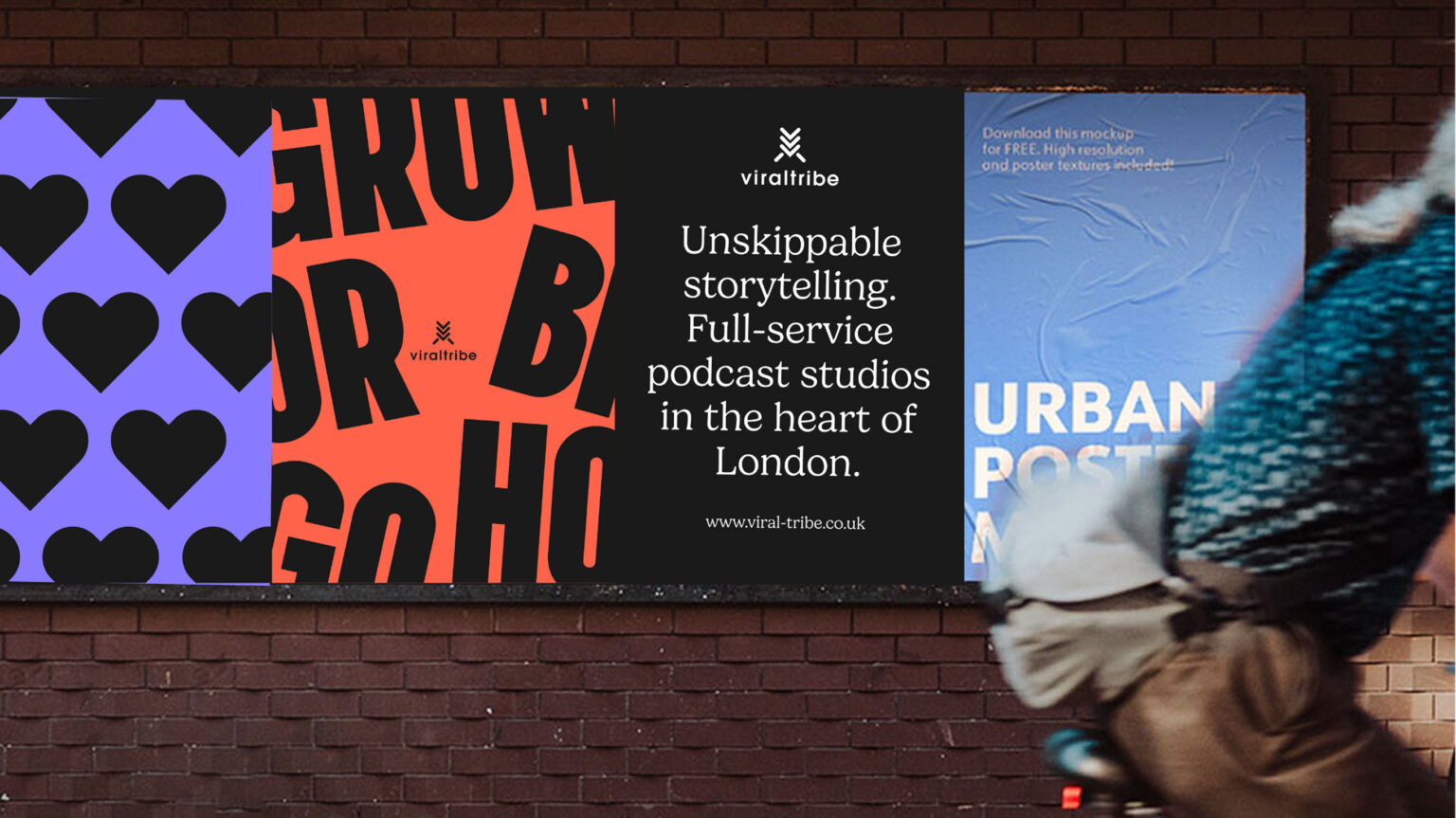 viral tribe podcast production poster street scaled