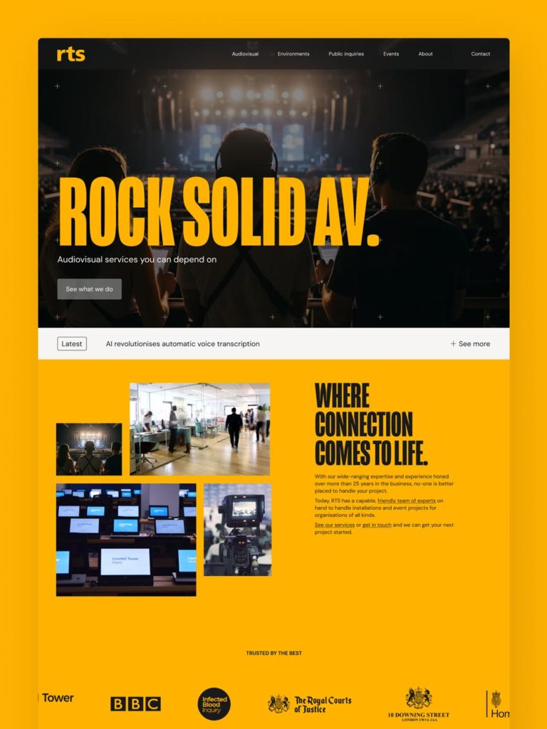 rts blog rock solid av website launch