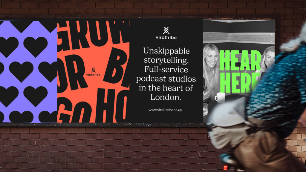 viral tribe podcast production poster street